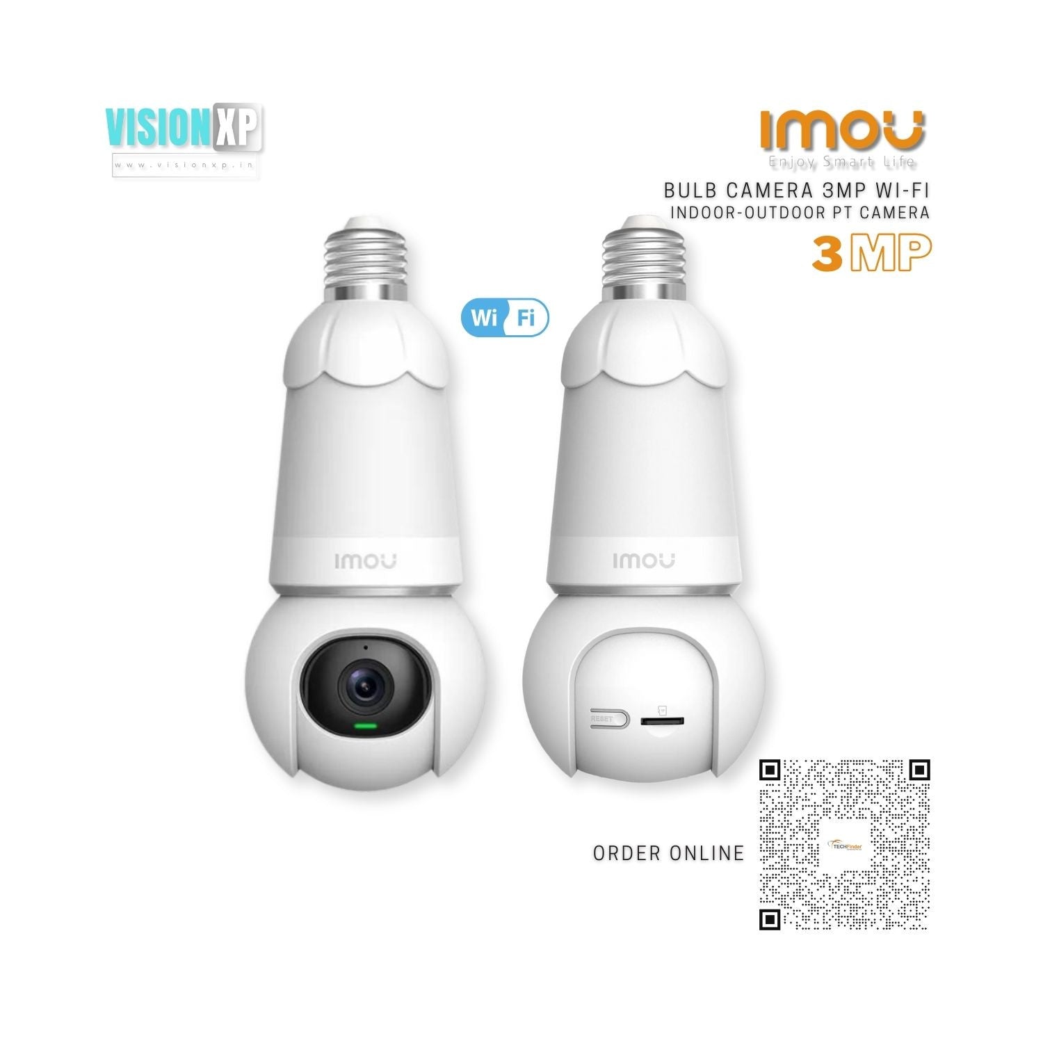 Imou Bulb Cam 3MP Wireless PTZ Bulb Camera Imou Bulb Cam 3MP Wireless PTZ Bulb Camera